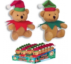 CHRISTMAS PLUSH ELF BEAR 12CM