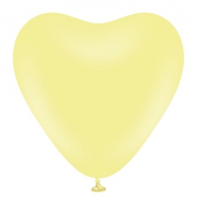 Kalisan 12" Macaron Yellow Heart Balloon