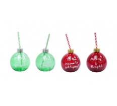 Booze Bauble With Straw