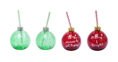 Booze Bauble With Straw