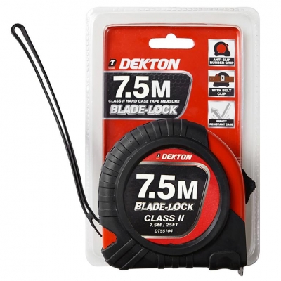 Dekton 7.5M X 25mm Hard Case Tape Measure