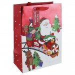 Christmas Santa Train Xl Bag (330mm X 455mm X 100mm)