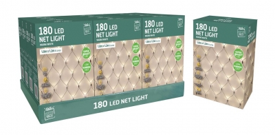 Christmas Warm White LED Net Light ( 180 Lights )