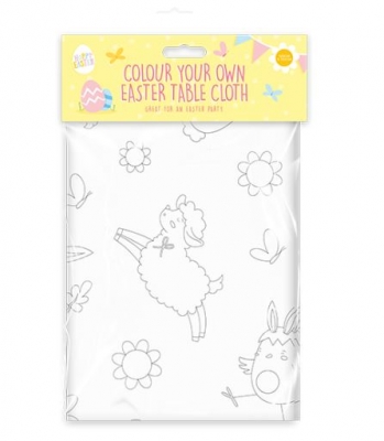 Colour Your Own Easter Table Cloth