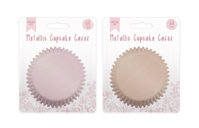 Mothers Day Metallic Cupcake Cases 60 Pack