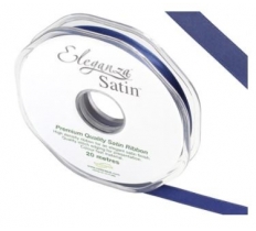 Eleganza Double Faced Satin 10mm X 20M Midnight Blue No.19