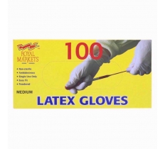 Latex Gloves 100 Medium