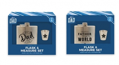 Father's Day Flask & Measurer Set