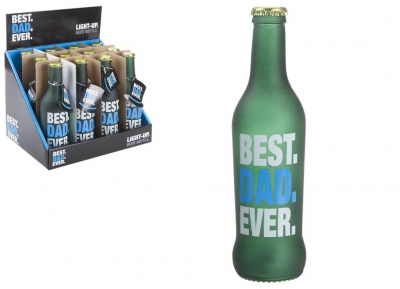 Fathers Day Light Up Best Dad Ever Bottle