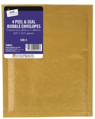 Tallon Bubble Envelopes 4 Pack 220X265