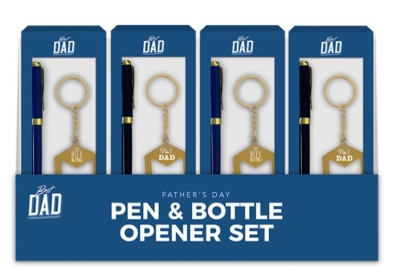 Father's Day Pen and Bottle Opener Set
