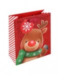 Rudolph Glitter Medium Bag