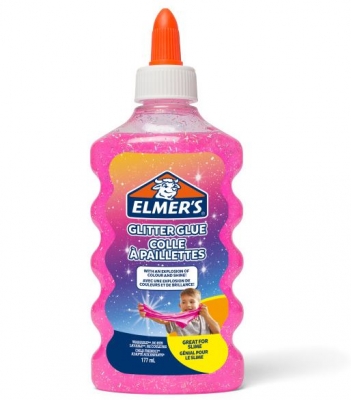 Elmers Pink Liquid Glitter Glue 177ml