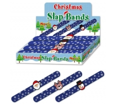 Christmas Silicone Slap Band 23cm ( Assorted Designs )