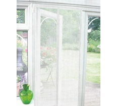 Magnetic Insect Guard Door Screen Curtains 90x210cm - White