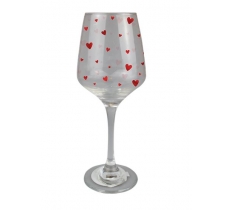 Valentines Day Printed Wine Glass