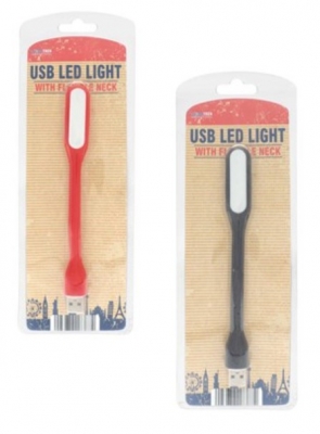 USB LED Light - Flexible Neck ( Assorted Colours )