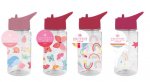 Girls Printed Bottle With Straw 400ml ( Assorted Design )