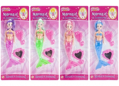 Mermaid Doll With Accessories 9"