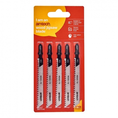 Amtech 5 Pack Wood Jigsaw Blade Set ( Amt111C )