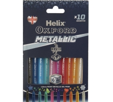 Helix Oxford Metallic Pens X10 Box