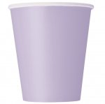 Lavender Solid 9oz Paper Cups 14pc