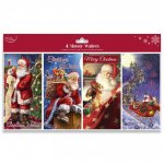 Christmas Traditional Money Wallet Polybag 4 Pack