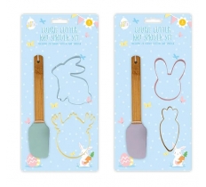 Easter Cookie Cutter & Spatula Set 3pk