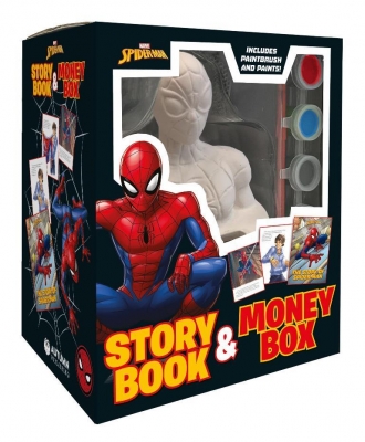 Money Box Marvel Spiderman Story Book & Money Box