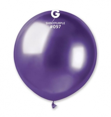 Gemar Pack 25 Latex Balloons Shiny Purple #097