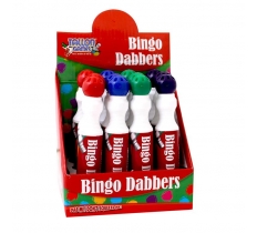 Large Mixed Coloured Bingo Dabbers x 12 ( 54p Each )