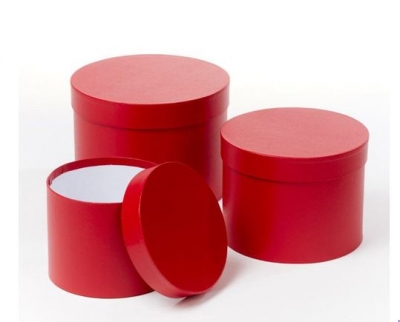 Red Hat Boxes set Of 3