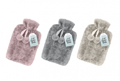 Faux Fur Hot Water Bottle Approx 2L