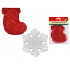 Christmas Eve Foam Craft Cut Outs 12 Pack