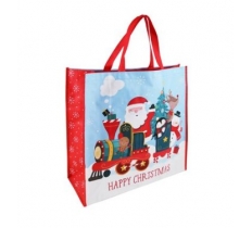 Santa Train Jumbo Square Pp Woven