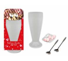 Valentine's Day Couples Ice Cream Sundae Gift Set