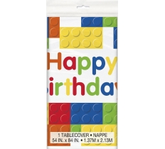 Building Blocks Birthday Table Cover 54X84