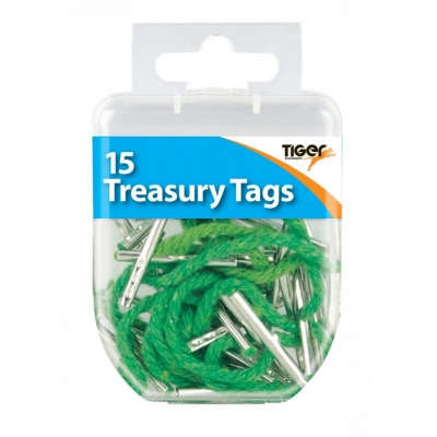 Tiger Essential 20 Treasury Tags Steel