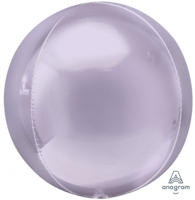 Pastel Lilac Orbz Xl Packaged 15" Foil Balloons