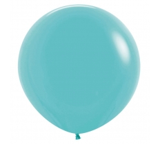 Fashion Solid Caribbean Blue Latex Balloons 24" 3 Pack