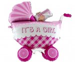 It's A Girl Buggy 3D 42" Single Pack