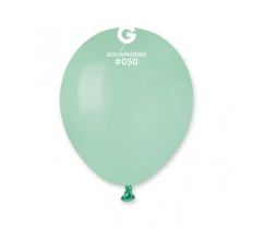 Gemar 5" Pack 50 Latex Balloons Aquamarine #050