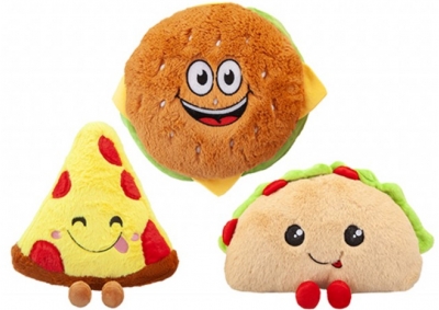 Happy Fast Food Friends 27cm 3 Assorted