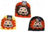 Childs Funny Face Lion Beanie Hat