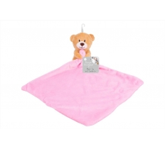 Plush Toy And Comforter Blanket Pink