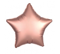 Amscan Silk Lustre Rose Copper Star Standard Foil Balloons