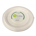 9" Bagasse Plate 10 Pack