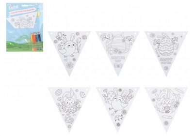 Colour Your Own Easter Bunting