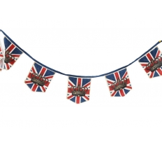 Deluxe Union Jack Cloth Bunting 180cm X 19cm