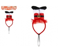 Pet Santa Legs Hat With Headband & Elastic Hoop